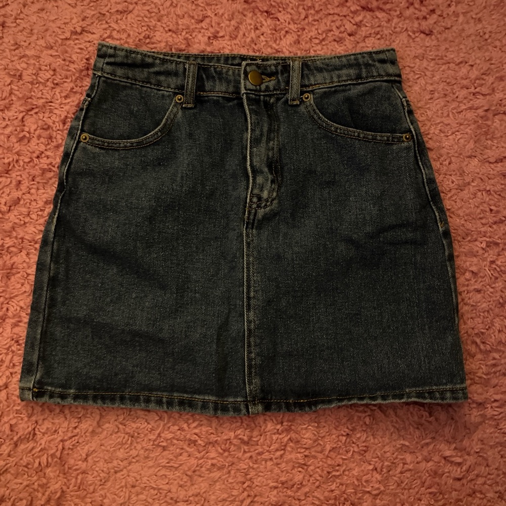 Forever 21 Dark Denim Mini Skirt